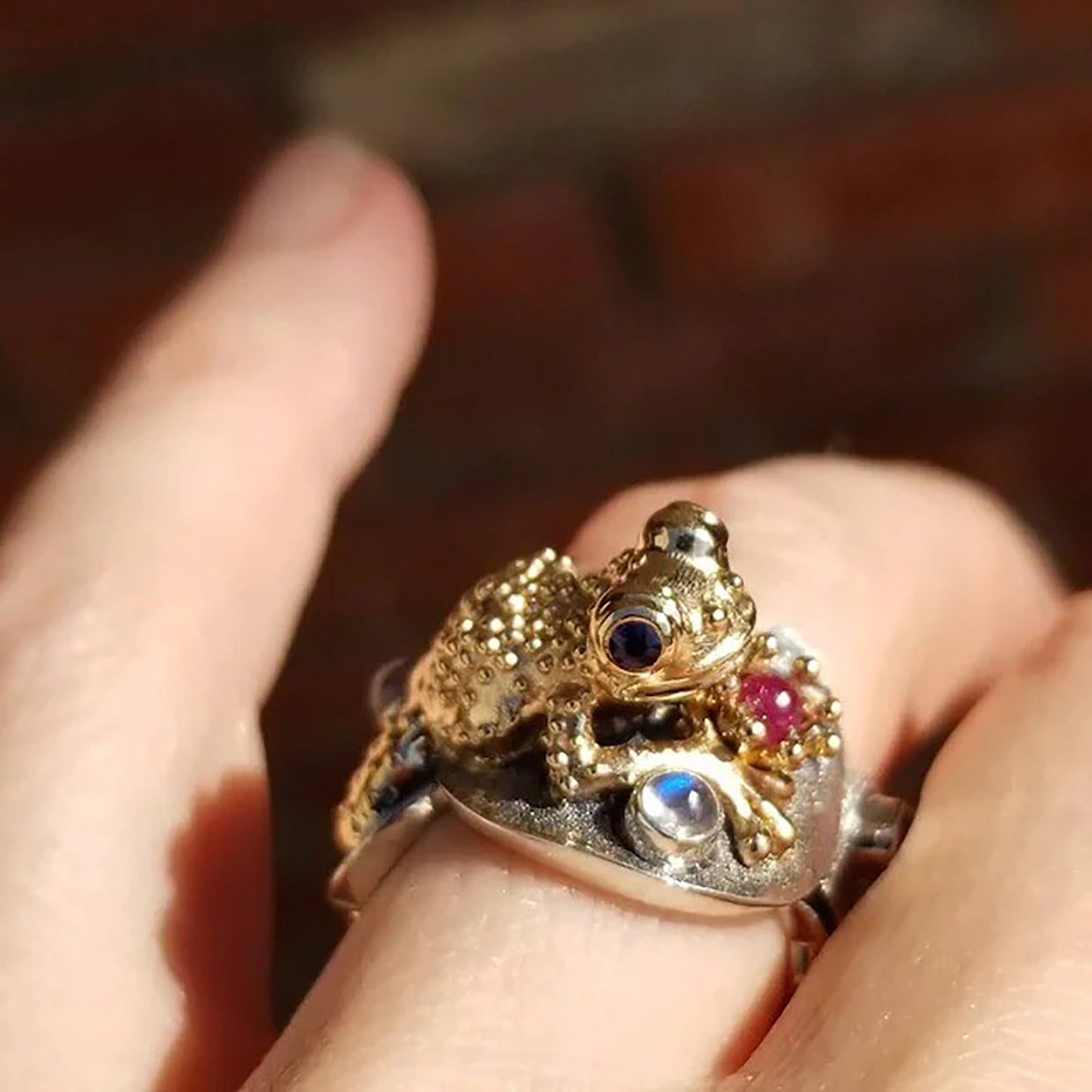 Emerald Froglet Ring
