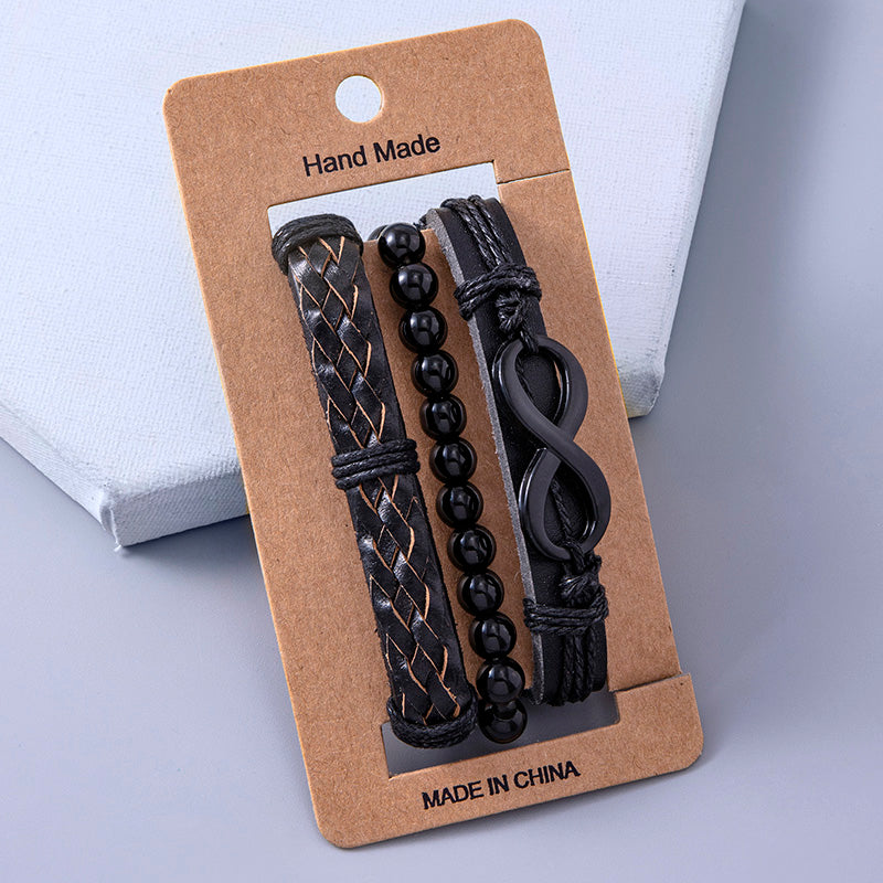 Obsidian Braid Cuff