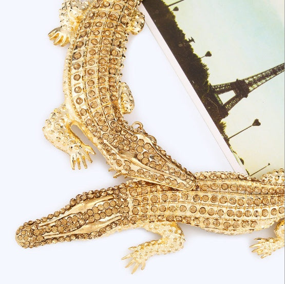Exaggerated female necklace crystal clavicle chain necklace