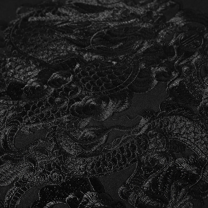 Dragon embroidered hip-hop loose sweater