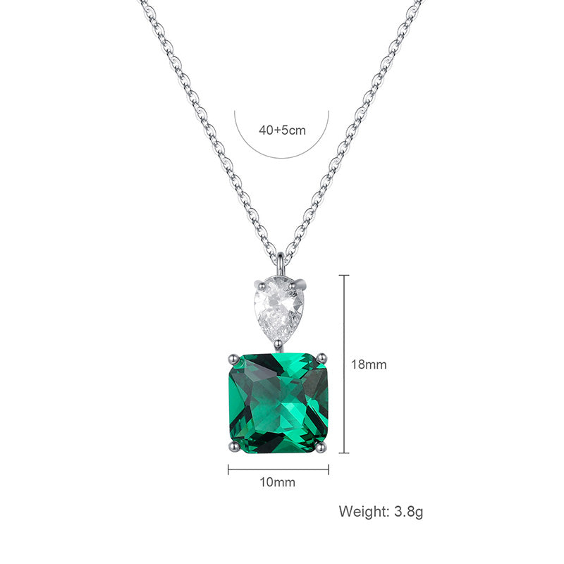 Green Crystal Personality Retro Hollow Women's Jewelry