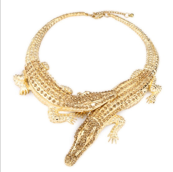 Exaggerated female necklace crystal clavicle chain necklace