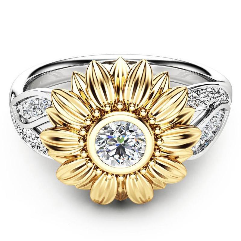 Opulent Golden Bloom