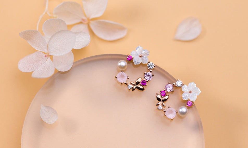 Shimmering Rose Pearls