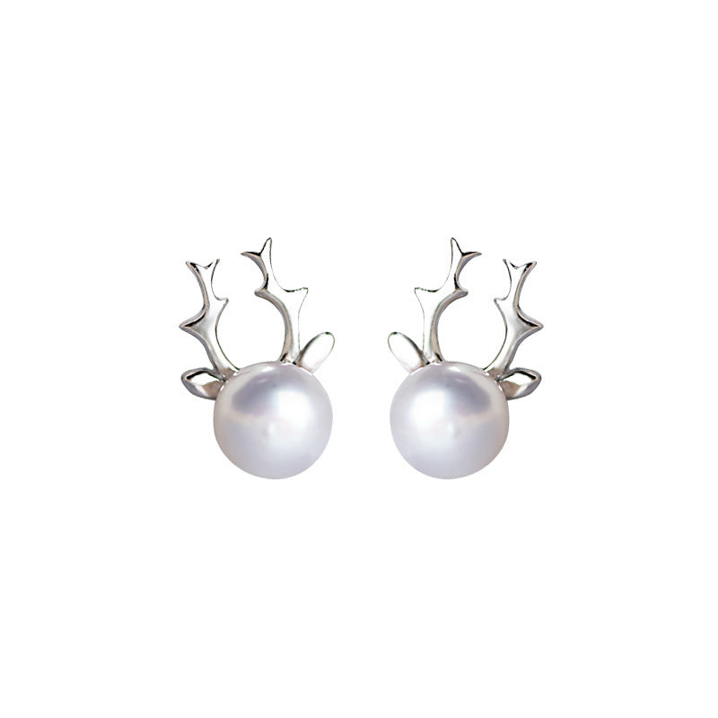 S925 Silver Pearl Earrings Jewelry