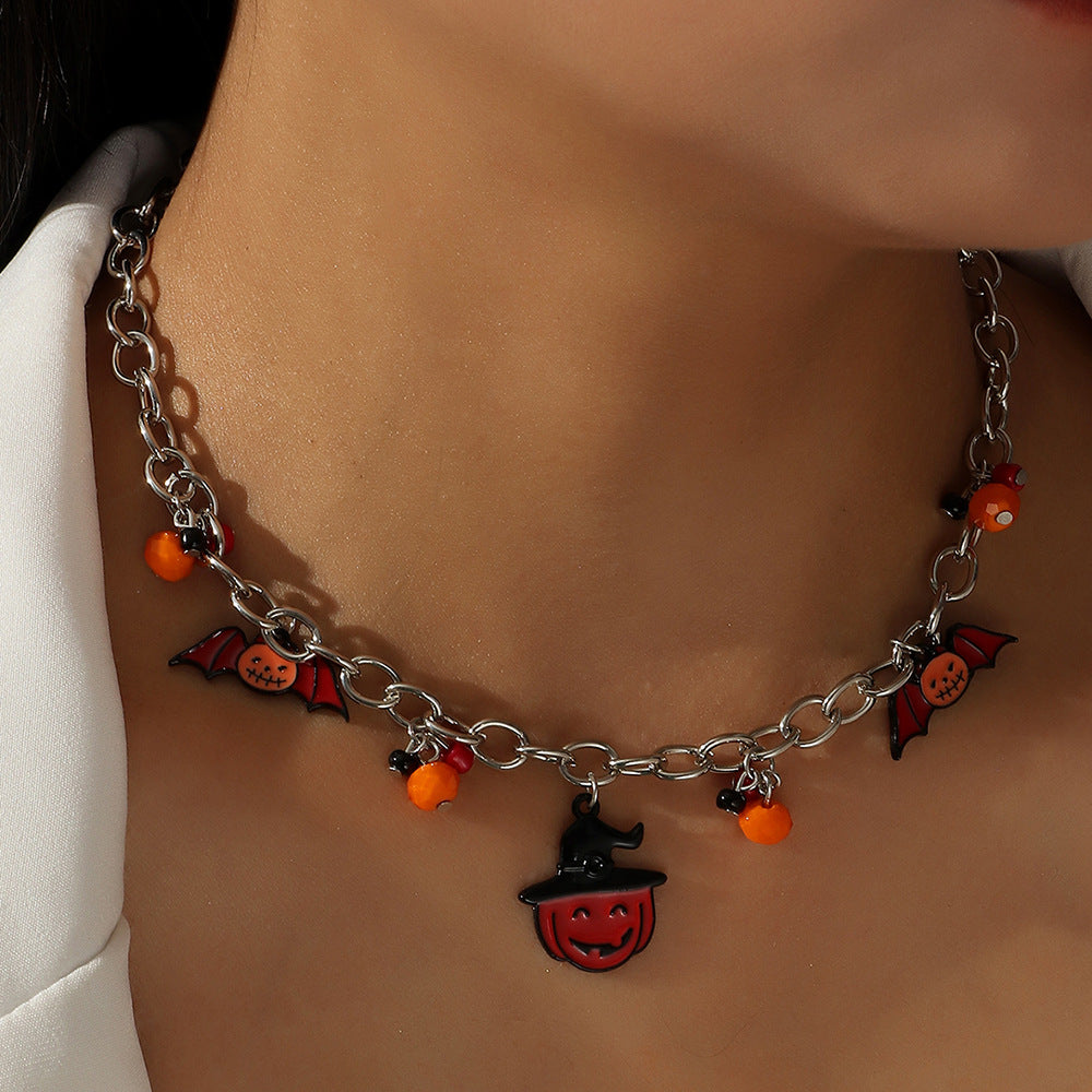 Pumpkin Charm Choker
