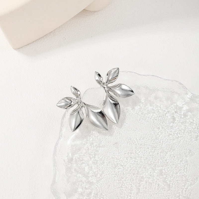 Irregular Metal Flower Women's Earrings