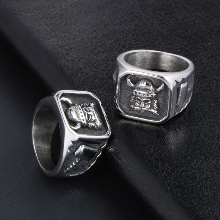 Mustachioed Monarch Ring
