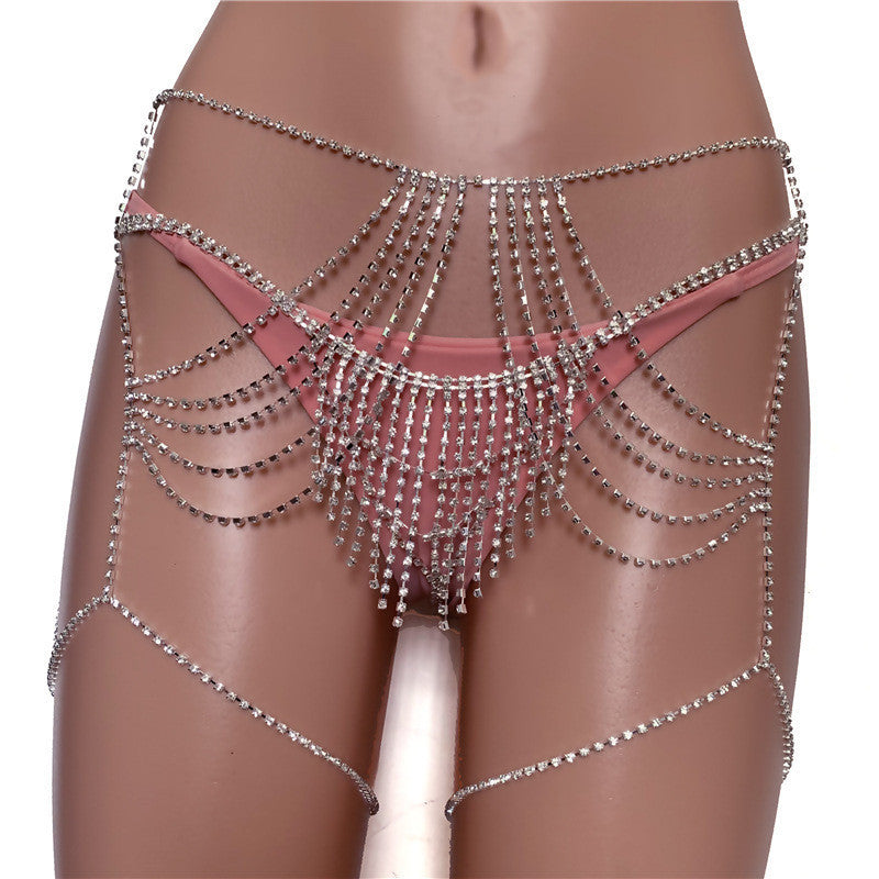 Allure Layers Rhinestone Waist Jewelry