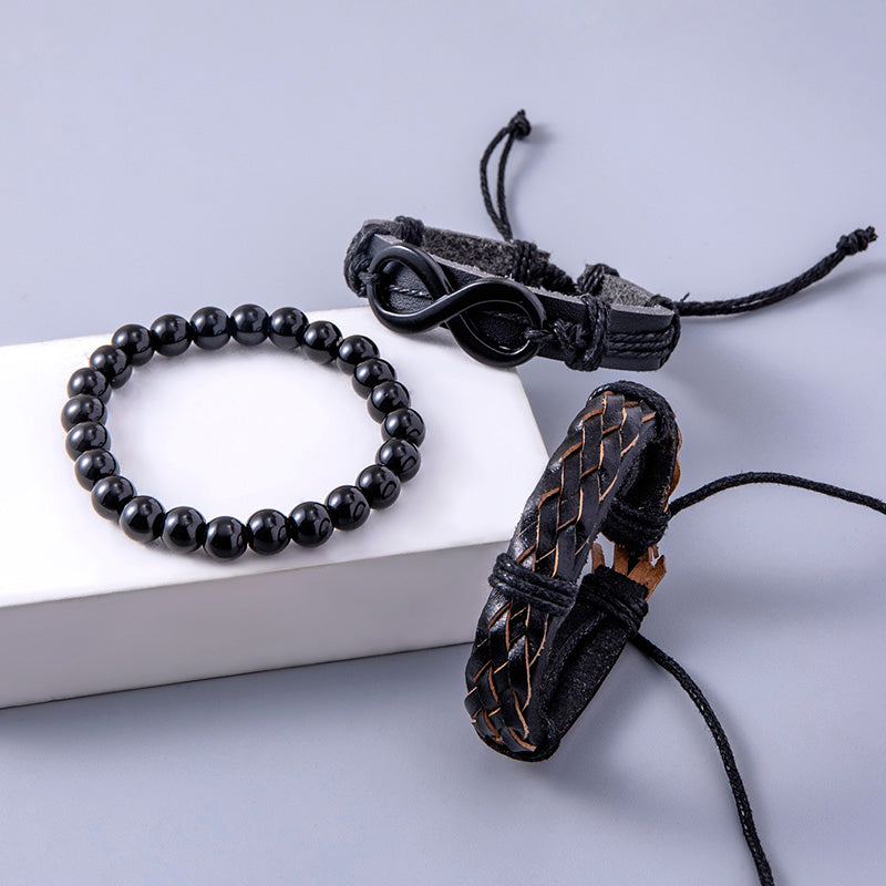Obsidian Braid Cuff