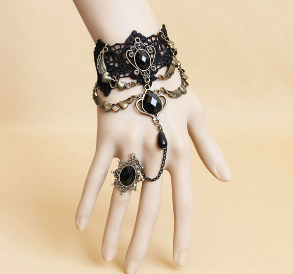 Vintage Black Lace Bracelet