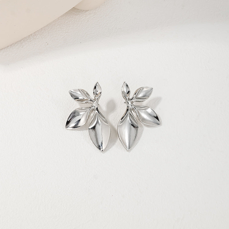 Irregular Metal Flower Women's Earrings