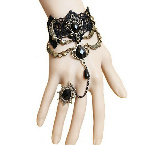 Vintage Black Lace Bracelet