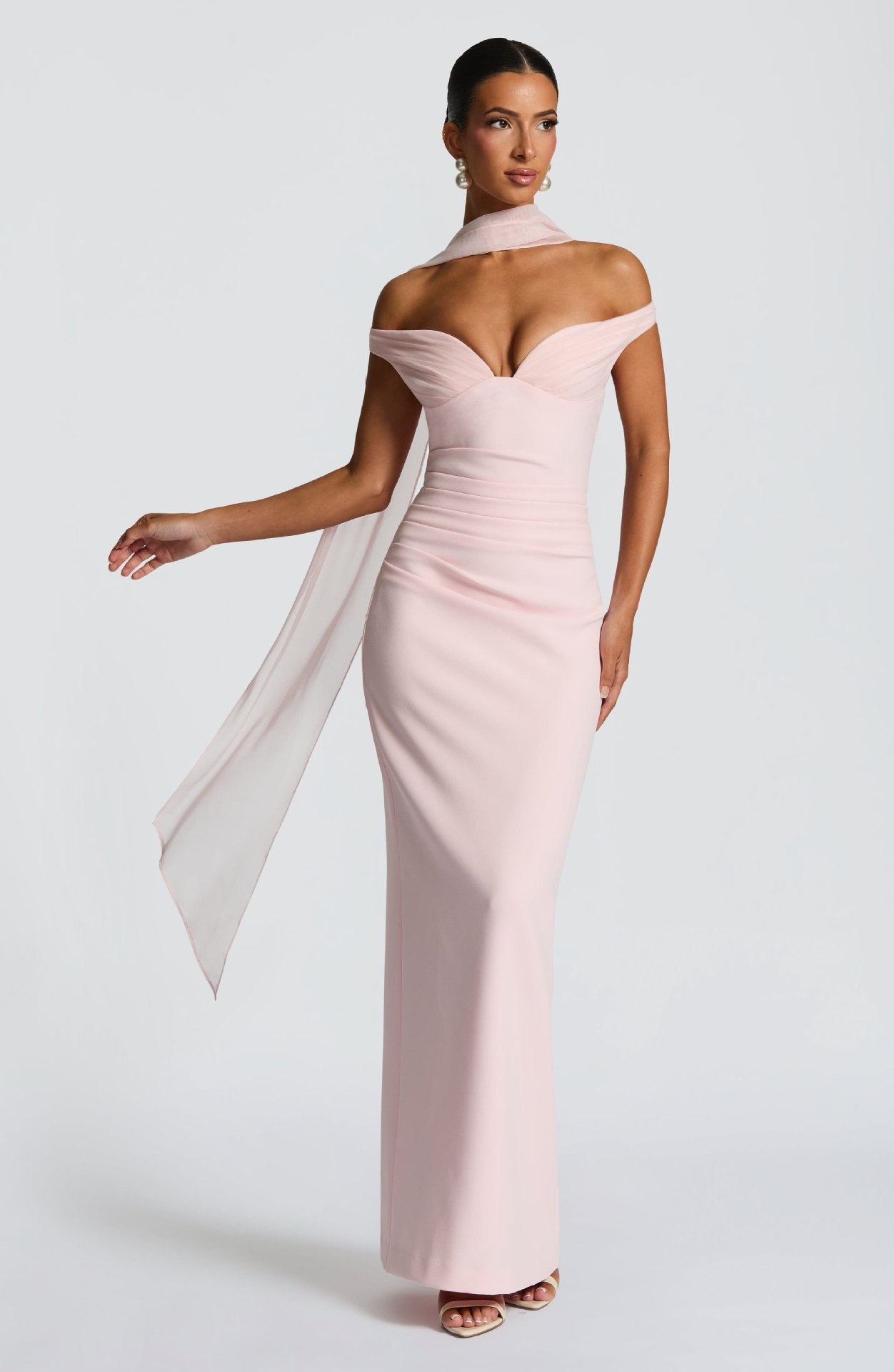 Sexy Hot Girl Tube Top Off-shoulder Waist Elastic Hip Dress