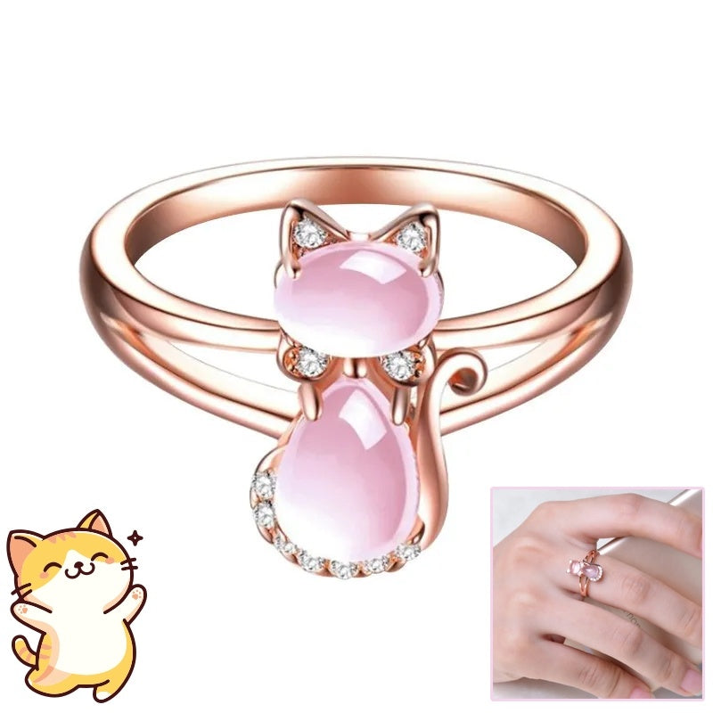 Rose Gold Hibiscus Diamond Ring