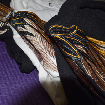 Back Angel Wing Hooded Sweater