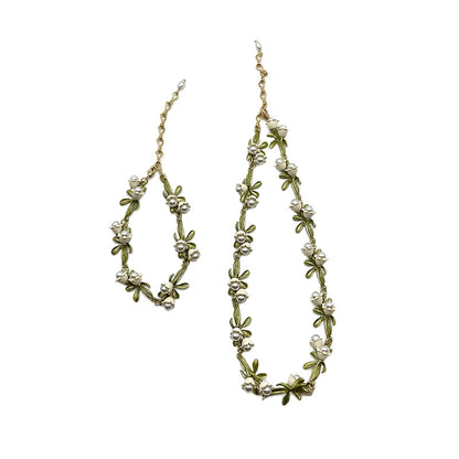 White Lily Of The Valley Necklace Clavicle Chain