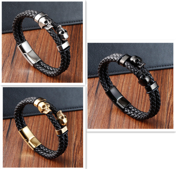 Ironclad Gold Skull Cuff