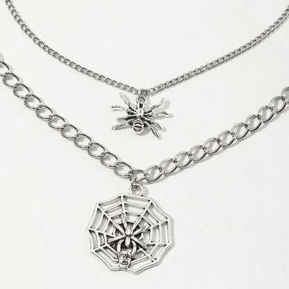 Women's Fashion Vintage Cobweb Cutout Necklace