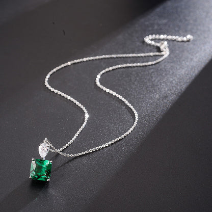 Green Crystal Personality Retro Hollow Women's Jewelry