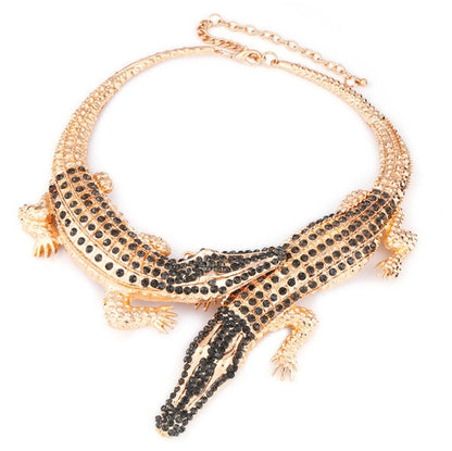 Exaggerated female necklace crystal clavicle chain necklace