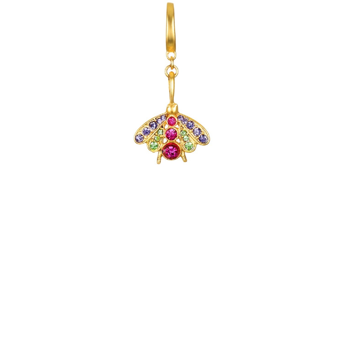 Summer Fruit Wind Watermelon Pendant Elephant Color Zircon Necklace 18K Gold
