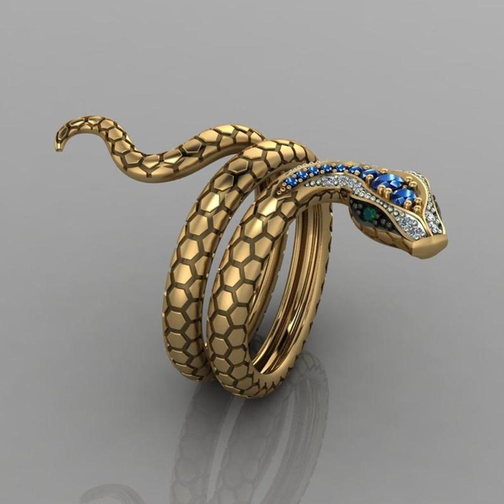 Gold-veined Azure Viper