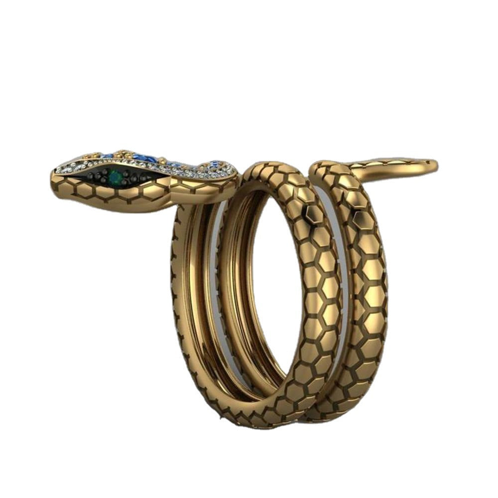 Gold-veined Azure Viper