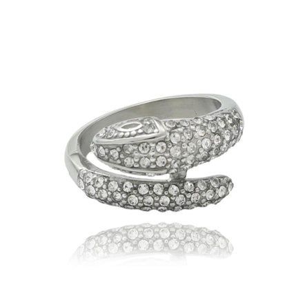 Retro Titanium Steel Animal Snake Ring