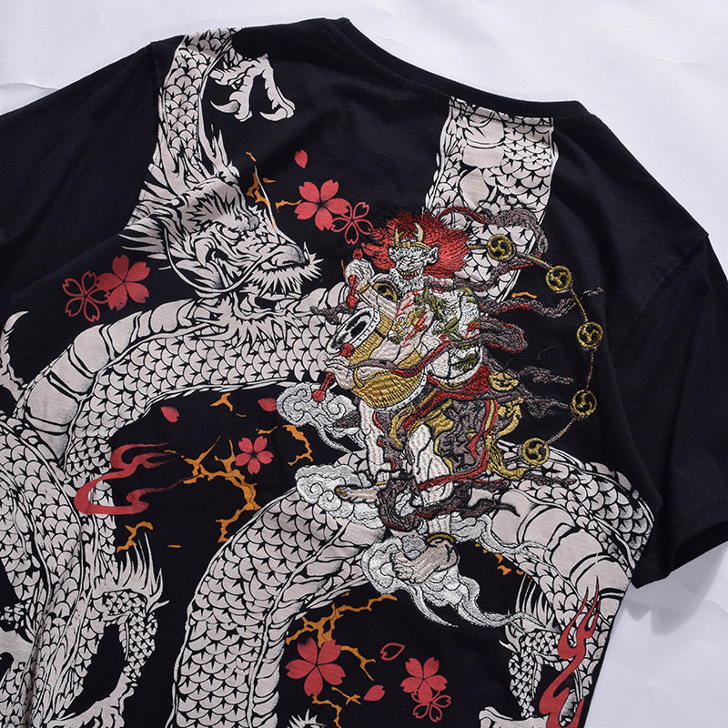 Dragon tattoo T-shirt short sleeve