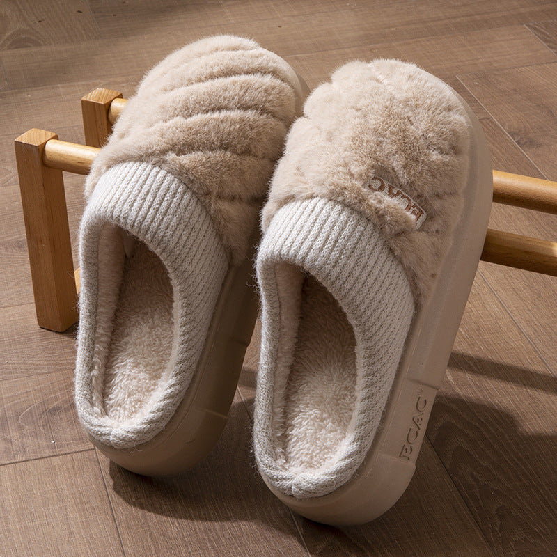 Women's Cotton Slippers Indoor Non-slip Thick-soled Cotton Slippers Cotton Slippers