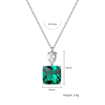 Green Crystal Personality Retro Hollow Women's Jewelry