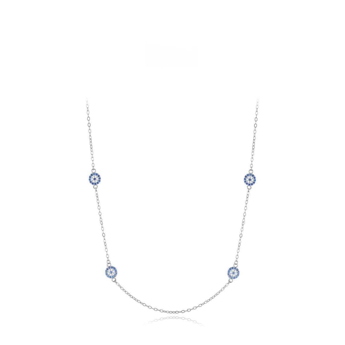 Niche Devil's Eye Necklace Clavicle Chain Female