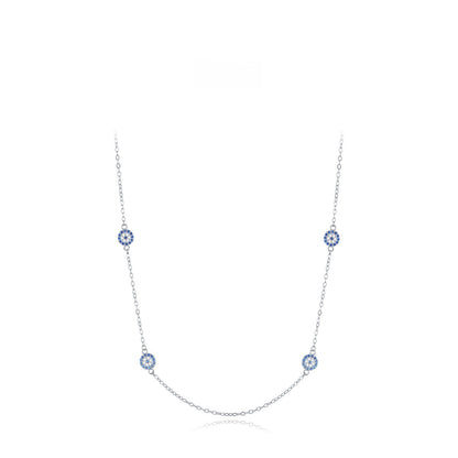 Niche Devil's Eye Necklace Clavicle Chain Female