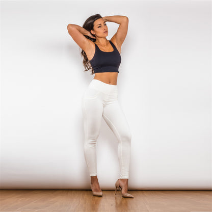 shascullfites melody white cotton leggings high waist bum lifting leggings gym pants for women