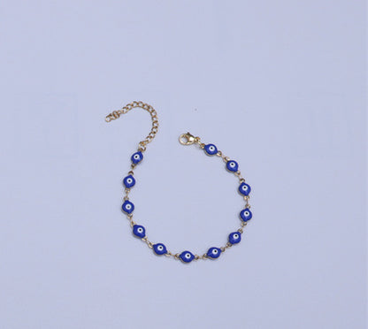 Titanium Steel Round Eye Lucky Amulet Bracelet