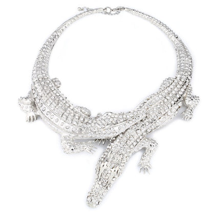 Exaggerated female necklace crystal clavicle chain necklace