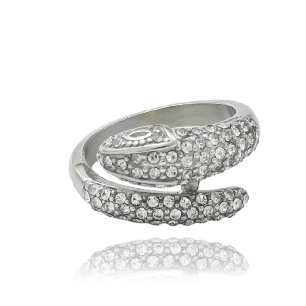 Retro Titanium Steel Animal Snake Ring