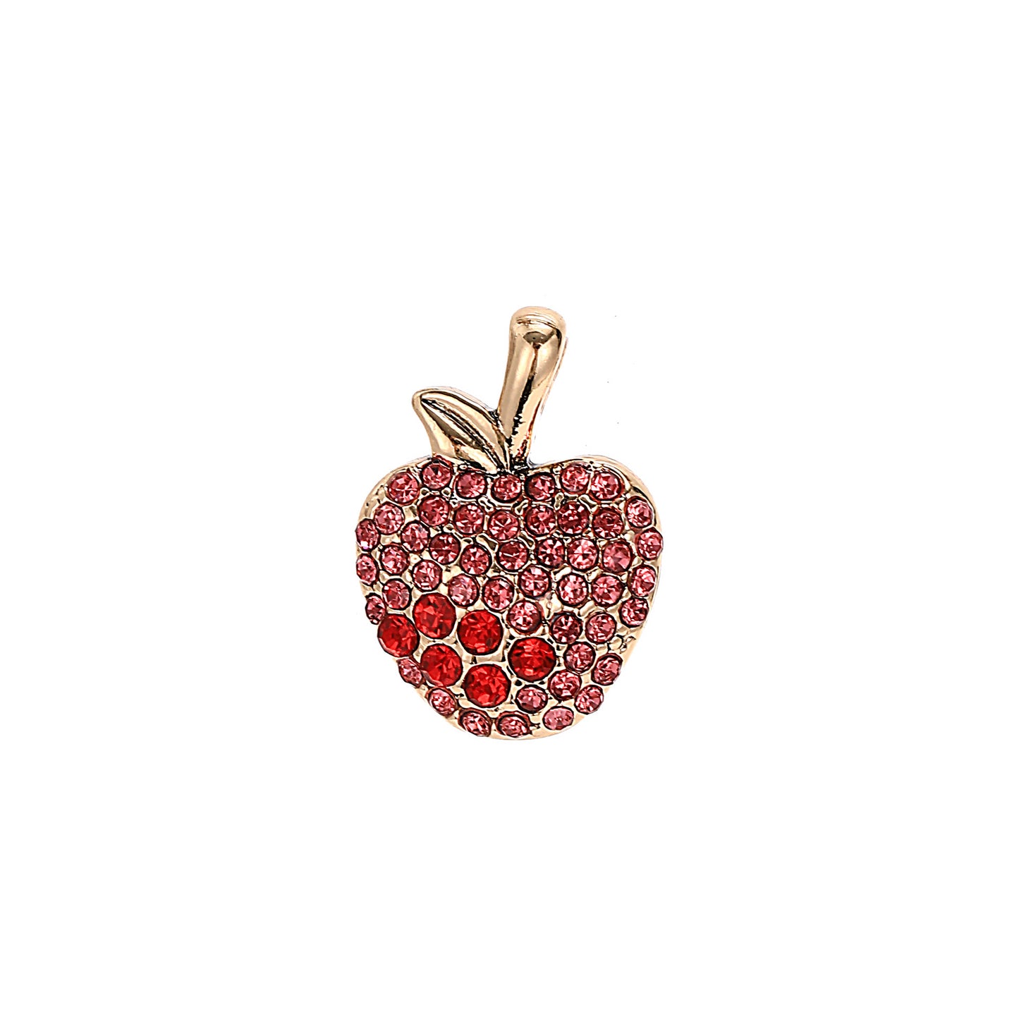 Summer Fruit Wind Watermelon Pendant Elephant Color Zircon Necklace 18K Gold