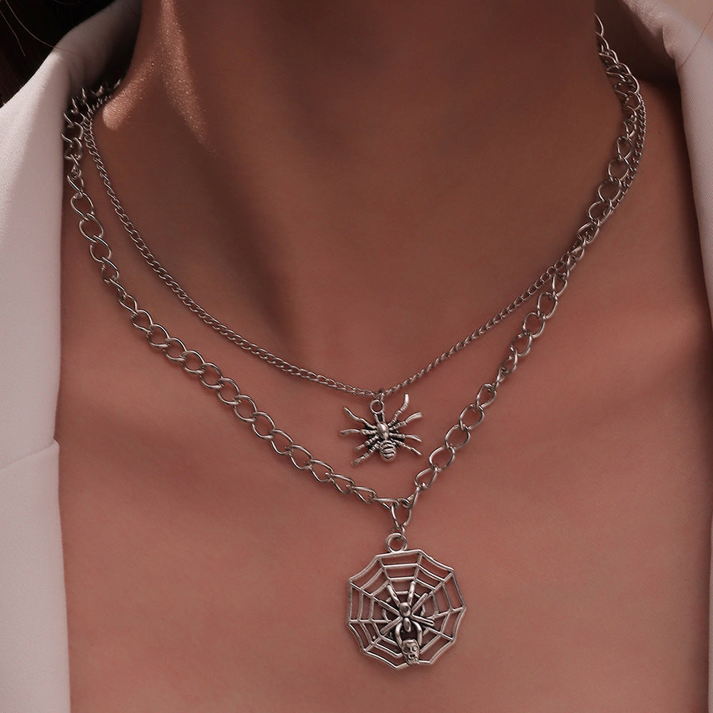 Women's Fashion Vintage Cobweb Cutout Necklace