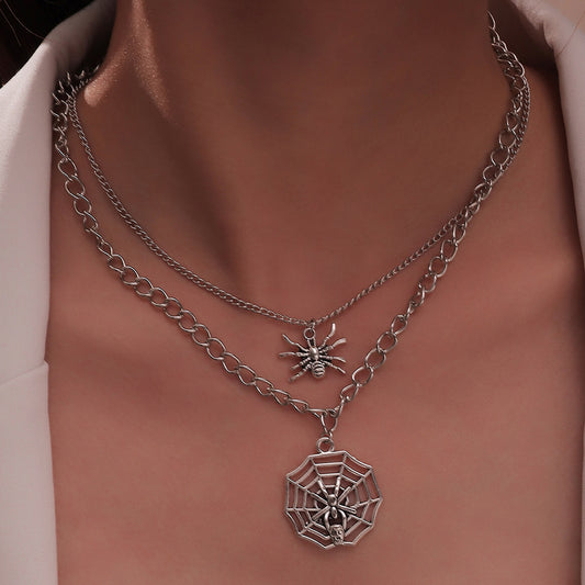 Women's Fashion Vintage Cobweb Cutout Necklace