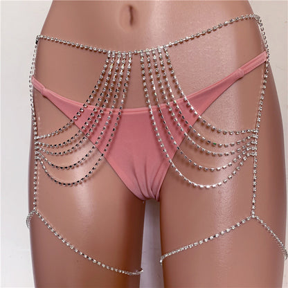 Allure Layers Rhinestone Waist Jewelry