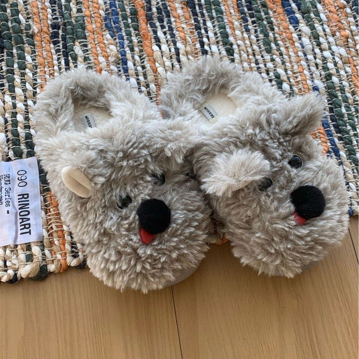 Women's Winter Plush Cartoon Puppy Cotton Slippers