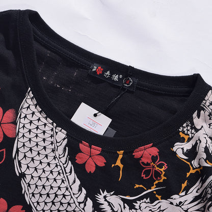 Dragon tattoo T-shirt short sleeve
