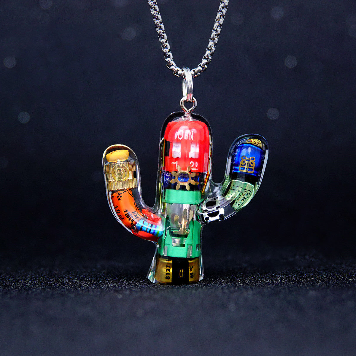 Trippy Cactus Charm