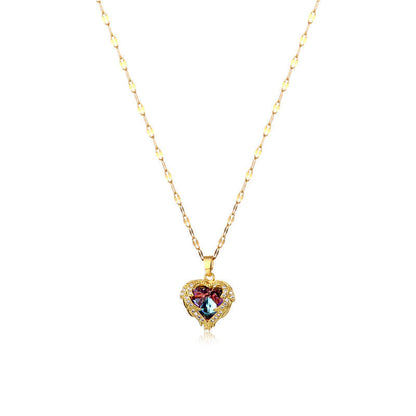 Titanium Steel Ocean Heart Titanium Steel Necklace For Women
