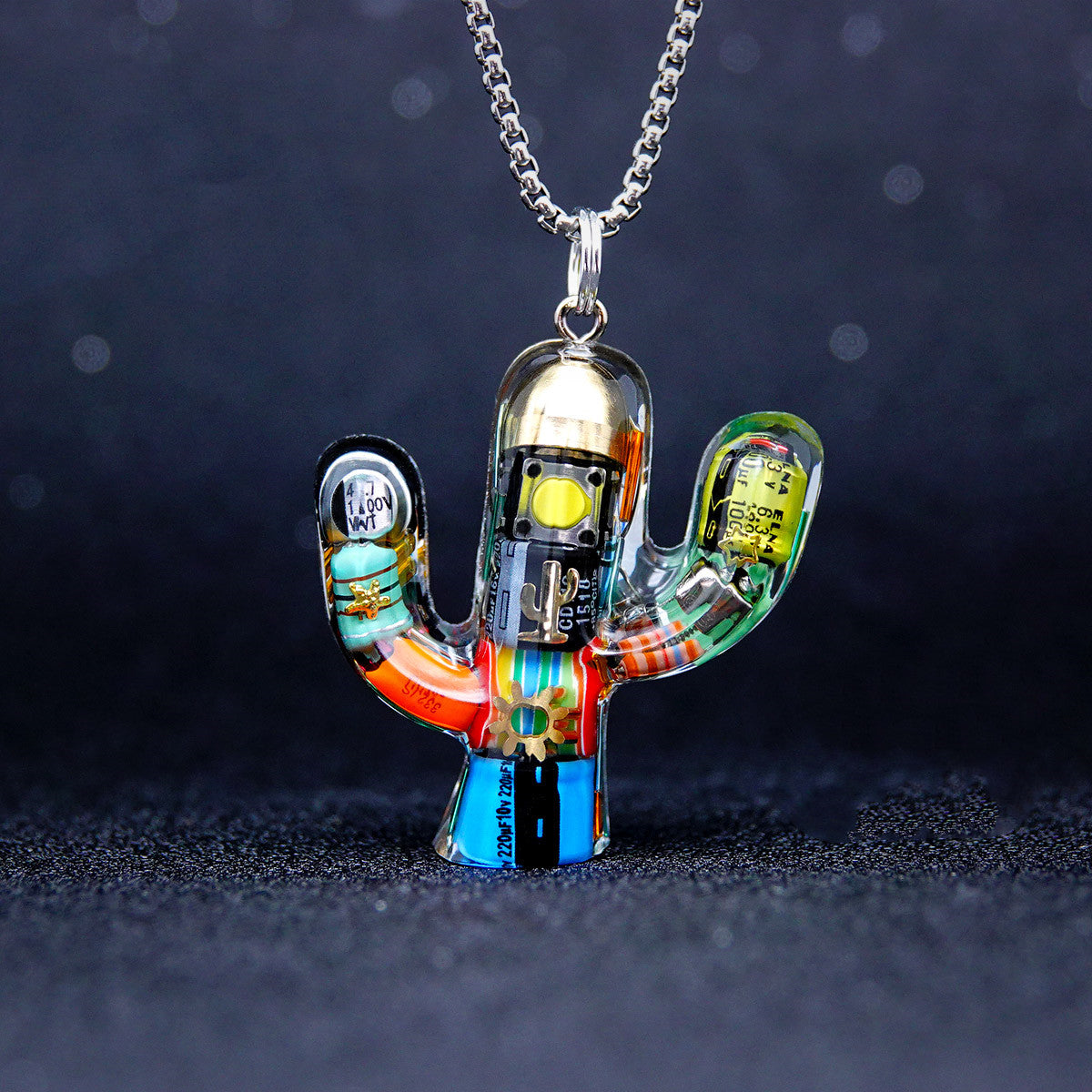 Trippy Cactus Charm