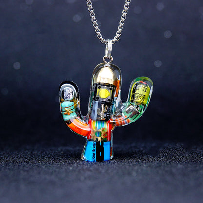 Trippy Cactus Charm