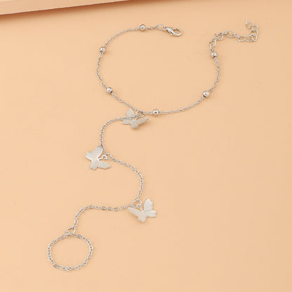Butterfly Pearl Women's Toe Chain Ornament
