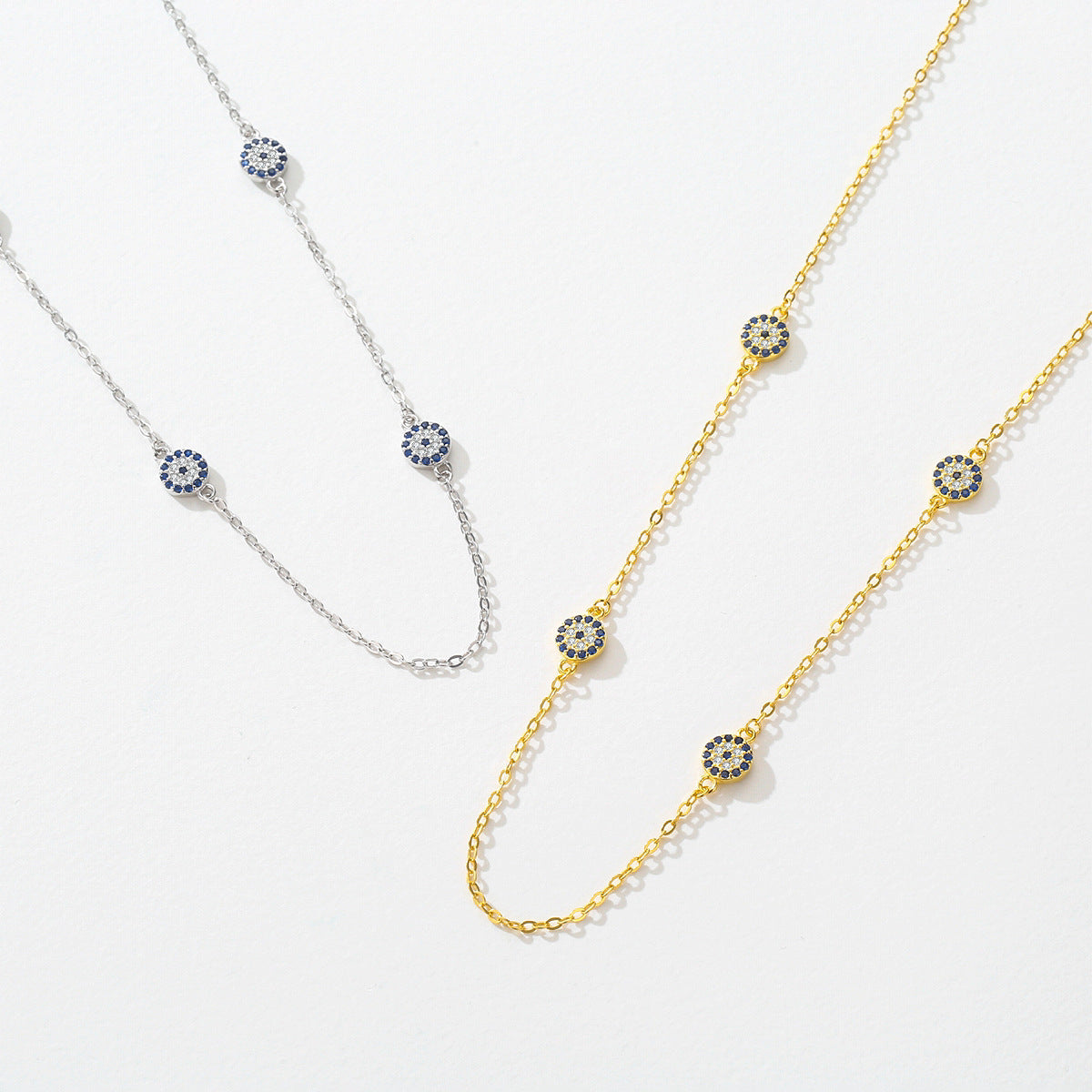 Niche Devil's Eye Necklace Clavicle Chain Female
